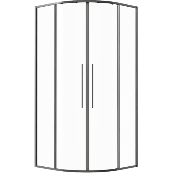Niagara Olan Gray Ultra Slim íves zuhanykabin 80x80 cm Végkiárusítás