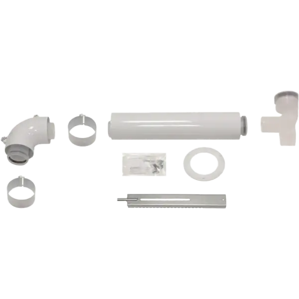 Olcsóbb Vaillant koncentrikus csatlakozó rendszer kéményaknába kötéshez Alu/PPs 60/100 mm