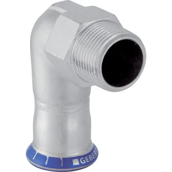 Geberit Mapress rozsdamentes acél 90°-os külső menetes könyök: d=22mm, R=3/4″ Ajánlat