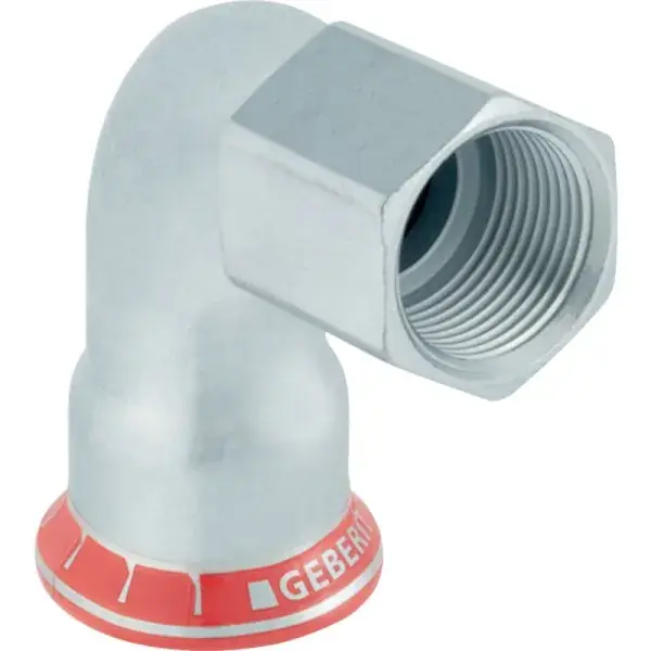 Legnépszerűbb Geberit Mapress szénacél 90°-os belső menetes könyök: d=28mm, Rp=1″