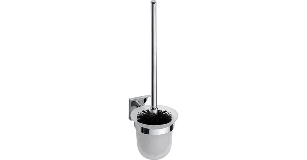 SAPHO BEMETA BETA Fali WC kefetartó, üveg, fekete kefe, 95x360x140mm, króm (132113017) (XQ300) Népszerű
