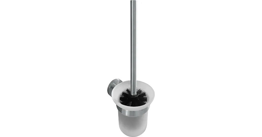 Prémium SAPHO BEMETA NEO Fali WC kefetartó, üveg, fekete kefe, 115x360x130mm, inox/matt (104113019) (XS304)