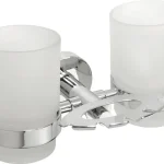 Bestseller SAPHO BEMETA OMEGA Dupla pohár és fogkefetartó, 190x95x125mm, króm (104110042) (XR900)