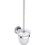 Gyors kiszállítás SAPHO BEMETA RETRO WC kefetartó, fehér kefével, 110x360x145mm, króm (144313012) (XJ302)
