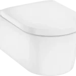 Szuper akció Hansgrohe EluPura S Fali rögzítésű WC-szett 540, AquaHelix Flush, HygieneEffect, SoftClose és QuickRelease WC-ülőkével és fedéllel Fehér 62055450