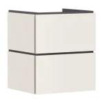 Azonnal elérhető Hansgrohe Xilesa E Mosdószekrény 530/470, 2 fiókos, Push-Open, normál mosdóhoz Matt Homokszín 54292780