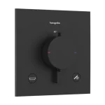 Hansgrohe Ecostat Comfort E Termosztát falsík alatti telepítéshez, 2 funkciós, beépített biztonsági funkcióval EN1717 Matt Fekete 33716670 Különleges ajánlat