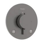 Expressz szállítás Hansgrohe Ecostat Comfort S Termosztát falsík alatti telepítéshez, 2 funkcióos Szálcsiszolt Fekete Króm 33715340