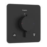 Hansgrohe Ecostat Comfort Q Falsík alatti termosztát, 2 funkciós Matt Fekete 33713670 Csak ma