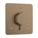 Biztonságos fizetés Hansgrohe Ecostat Comfort Q Falsík alatti termosztát, 2 funkciós Szálcsiszolt Bronz 33713140