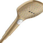 Biztonságos fizetés Hansgrohe Raindance Select E Kézizuhany 120, 3jet, PowderRain, EcoSmart Szálcsiszolt Bronz 28728140