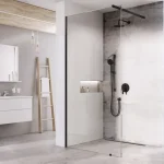 Ajánlat Ravak Walk-In Wall Set 130, zuhanykabin fekete+transparent GW9WJ030SZ1