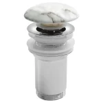 Szuper akció SAPHO klik-klak mosdólefolyó túlfolyó nélkül, 5/4“, 10-50mm, bianco carrara (AR900BC)