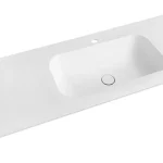 SAPHO TREOS Rockstone pult, jobbos, 131,6x51,3cm, matt fehér (TS132-0101-R) Szuper akció
