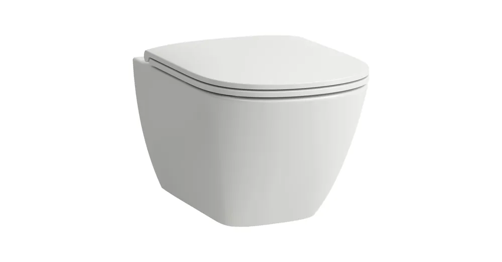 LAUFEN LUA Fali WC, csendes öblítés, mélyöblítésű, öblítő perem nélkül, Fehér H8210807570001 Outlet