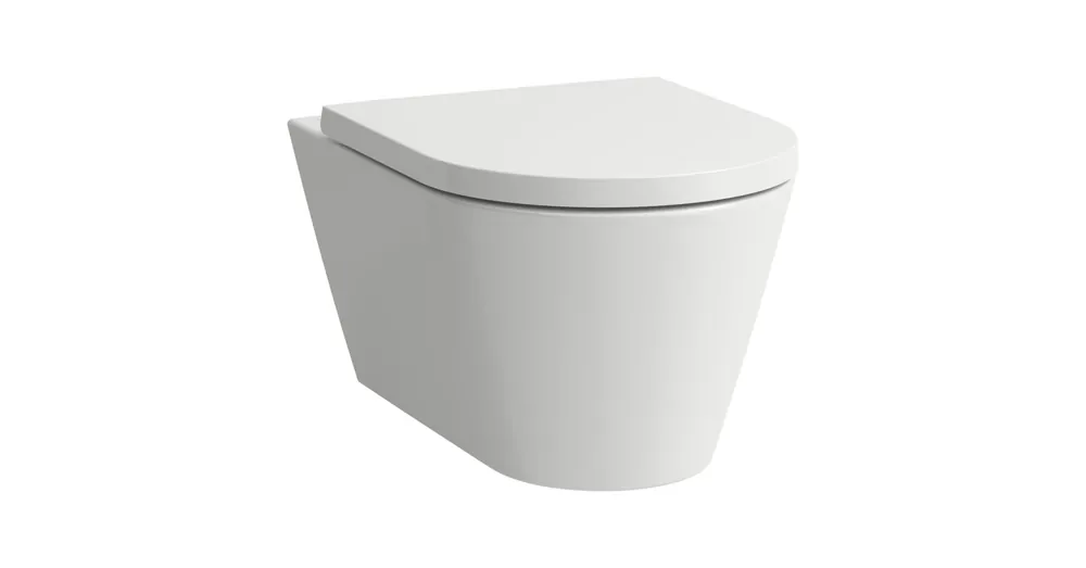 Végkiárusítás LAUFEN Kartell LAUFEN Combipack fali WC H821331, csendes öblítés / perem nélküli, mélyöblítésű, Fehér H8663310000001