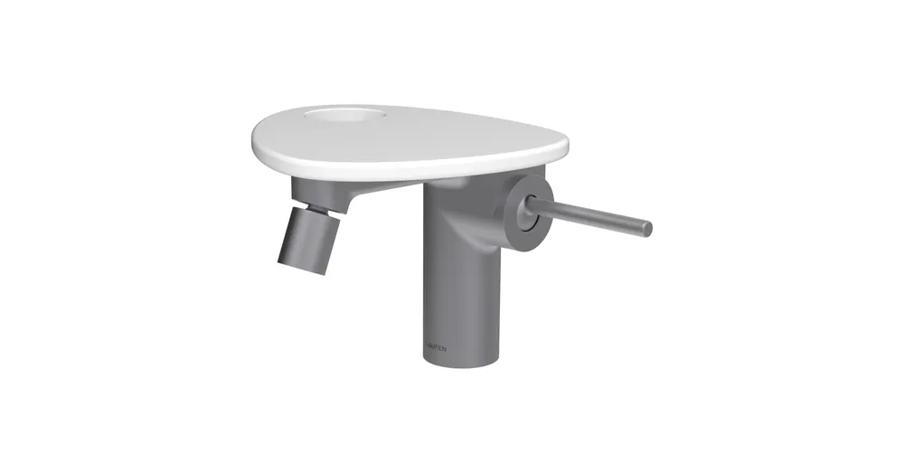 LAUFEN ADA Bidé csaptelep, Click-Clack lefolyófedővel, tálca lyukkal, Rozsdamentes Acél/Matt Fehér HF506710502000 Olcsó