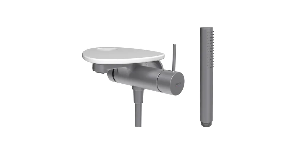 LAUFEN ADA Falra szerelt kád csaptelep, 1-pontos Simiboxhoz, kiegészítőkkel, tálca lyukkal, Rozsdamentes Acél/Matt Fehér HF506765502000 Legnépszerűbb