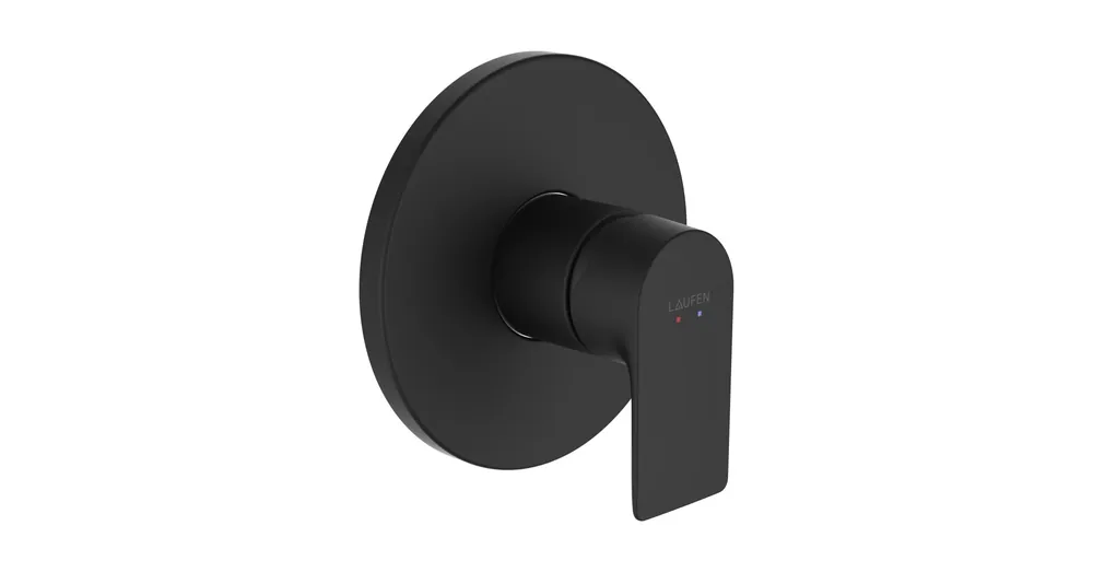 LAUFEN CITYPLUS Falba épített zuhany csaptelep falon kívüli része Simiboxhoz, Matt Titán Fekete HF505378428000 Prémium