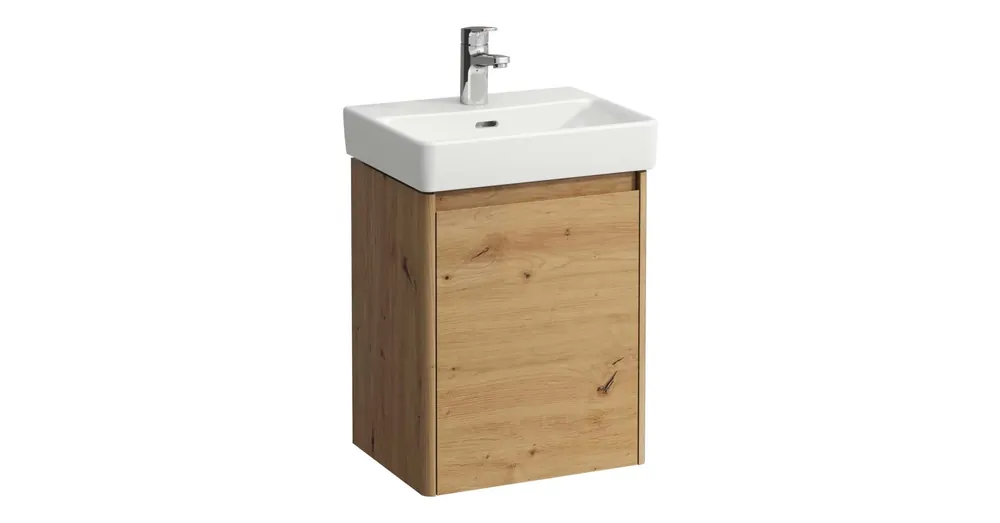 Legkelendőbb LAUFEN BASE 2.0 Alsószekrény, 1 ajtó, jobb oldali zsanér, PRO S H815961 / PRO X 815861 mosdóhoz, Vad Tölgy H4112221082671