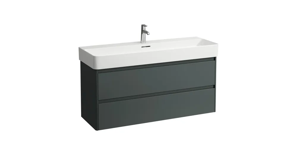 LAUFEN BASE 2.0 Alsószekrény, 2 fiók, VAL H810289 mosdóhoz, Szürke H4114221082661 Biztonságos vásárlás