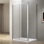 Szuper akció SAPHO UGGA tolóajtó oldalfallal, 1400x800mm, transzparent üveg (ATS140-01)