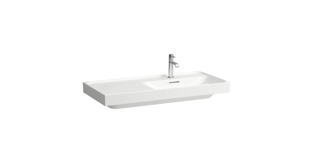 Legnépszerűbb Laufen MEDA Mosdó 100 × 46 cm, bal polcos, egy csaplyuk, középen, Fehér H8171170001041