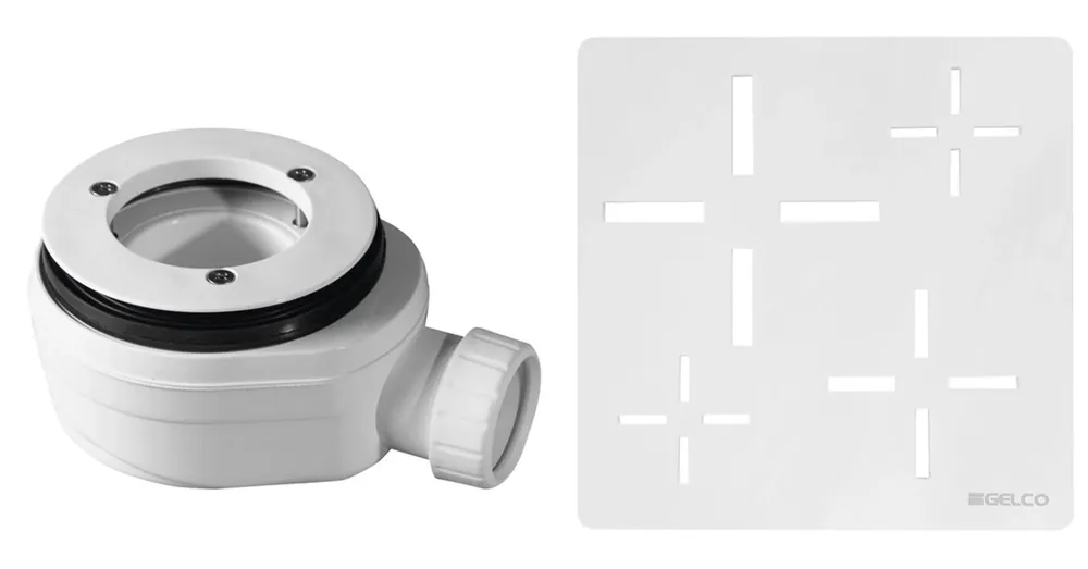 Árengedmény SAPHO GELCO zuhanytálca szifon, 90mm, DN40, fehér fedél (KSM107W-SN90)