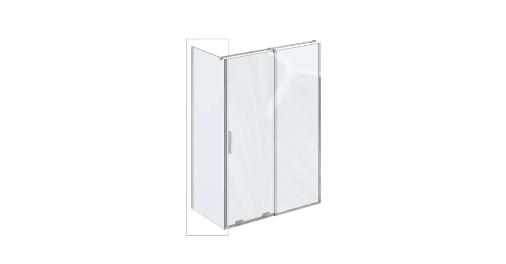 Ravak Roll Fix zuhanyfal ROPS-80 króm + Transparent X90V40C00Z1 Olcsóbb