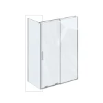 Legkelendőbb Ravak Roll Fix zuhanyfal ROPS-90 króm + Transparent X90V70C00Z1