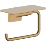 Hansgrohe AddStoris S WC-papír tartó polccal, Szálcsiszolt Bronz 41789140 Olcsó
