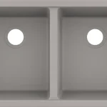 Hansgrohe S510-U770 munkalap alá rögzített mosogató 370/370, betonszürke 43434380 Legjobb ár