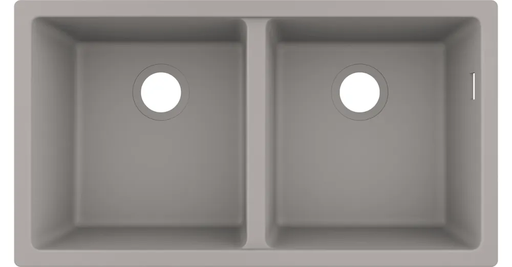 Hansgrohe S510-U770 munkalap alá rögzített mosogató 370/370, betonszürke 43434380 Legjobb ár