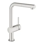 Grohe Minta Touch egykaros mosogató csaptelep kihúzható fejjel, supersteel 31360DC1 Legjobb ár