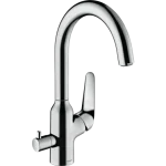 Korlátozott ajánlat Hansgrohe Focus M424-H220 egykaros konyhai csaptelep elzárószeleppel 71803000