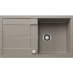 BLANCO METRA 5 S egymedencés, 86x50 cm-es gránit mosogató, csepegtetőtálcával, lefolyószabályozóval, tartufo 517348 Csak ma