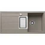 BLANCO METRA 6 S egymedencés, 100x50 cm-es gránit mosogató, csepegtetőtálcával, lefolyószabályozóval, tartufo 517354 Végkiárusítás