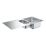 Vásárlói kedvenc Grohe K500 Rozsdamentes acél mosogatótálca, csepegtetővel rozsdamentes acél 31572SD1