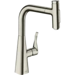 Hansgrohe Metris Select M71 M7117-H240 egykaros konyhai csaptelep kihúzható kifolyóval nemesacél felület 73822800 Vedd meg most