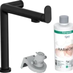 Hansgrohe Aqittura M91 Vízszűrős konyhai csaptelep 240, 1jet, indulókészlet matt fekete 76802670 Biztonságos vásárlás