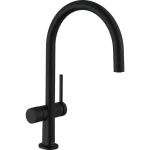 Hansgrohe Talis M54 1jet konyhai csaptelep elzárószeleppel, matt fekete 72805670 Kiárusítás