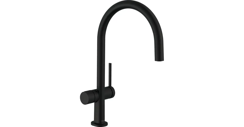Hansgrohe Talis M54 1jet konyhai csaptelep elzárószeleppel, matt fekete 72805670 Kiárusítás