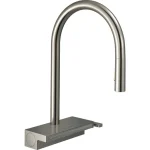 Csak ma Hansgrohe Aquno Select M81 konyhai csaptelep 170, kihúzható kifolyóval, rozsdamentes acél hatású 73837800