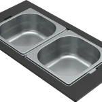 Különleges ajánlat ELLECI - Tároló edény kétrészes gourmet 418 inox HPL kerettel KF042065IN