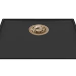 ELLECI - Mosogatótálca Essenza 50 46,2x38,2 Keratek 1 m. K86 Black arany tartozékokkal LKES5086GLD Kedvezmény