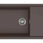 Vásárlói kedvenc ELLECI - Mosogatótálca Sintesi 510 Keratek K87 Cocoa inox tartozékokkal LKS51087