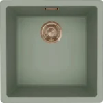 Rendeld meg most ELLECI - Mosogatótálca Zen 102 Keratek K82 Sage Green bronz tartozékokkal LKZ10282BRZ