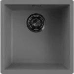 ELLECI - Mosogatótálca Zen 102 Keratek K99 Dark Grey fekete tartozékokkal LKZ10299BKM Exkluzív ajánlat