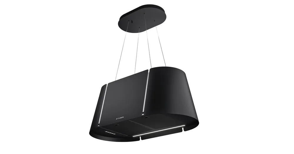 Kedvezményes ár Faber Beat XL 800 mm széles sziget páraelszívó, Matt Fekete 345.0698.955
