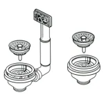 Gyors szállítás Franke Lefolyó elem 2xBKT 3 1/2”, 112.0059.989